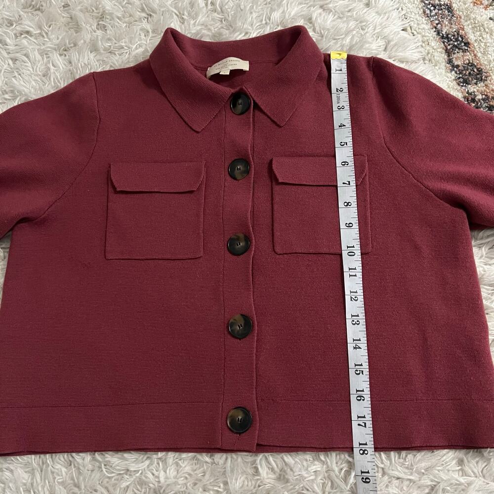 Sézane Betty 100% Wool Cardigan Sweater in Rosewood Size L - Picture 9 of 9